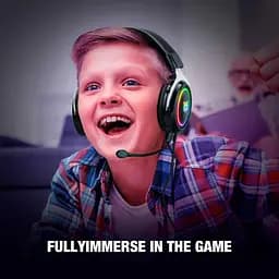 Ігрові навушники Onikuma X10 Gaming with LED чорно-сріблясті - мініатюра 3