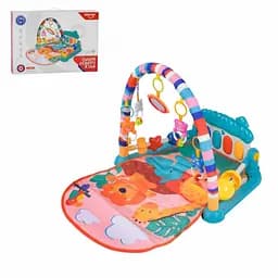 Дитячий розвиваючий килимок з музичним піаніно та підвісними іграшками
