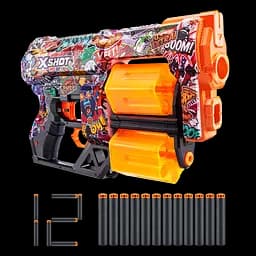 Швидкострільний бластер Zuru X-Shot Skins Dread Sketch, 12 патронів (36517H) - мініатюра 4