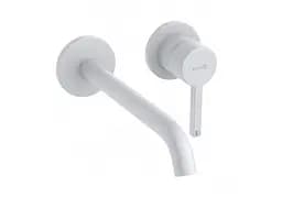 Настенный смеситель для умывальника Kludi Bozz белый 382455376