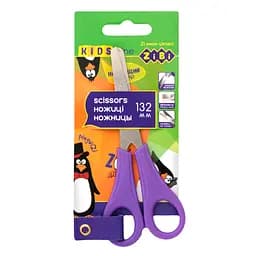 Ножницы детские ZiBi Kids Line с линейкой 132 мм фиолетовые (ZB.5001-07)
