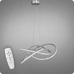 Люстра подвесная 517 Dlight 3color с пультом 90Вт Хром (02004)