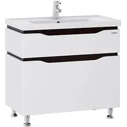 Тумба підлогова Sanwerk Алесса 70 венге з умивальником Qtap (MV0000874) Венге