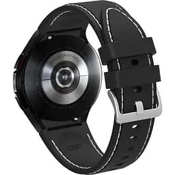 Ремінець для Samsung Galaxy Watch 4 Classic 42mm - чорно-білий ширина кріплення 20мм силікон розмір L Watchbands RLine (WB00S4GALAXYRLINE1CLASSIC442)