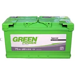 Акумулятор Green Power Standart 75Ah Ев (-/+) 680EN 278x175x190 мм
