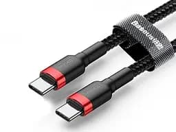 Кабель Type-C Type-C 100W Baseus Cafule PD2.0 найшвидший 5 ампер CATKLF-ALG1 - мініатюра 5