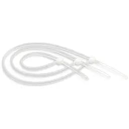 Стяжки для кабеля, 100 мм х 2.5 мм, 100 шт, белые, Atcom (4720)