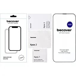 Захисне скло BeCover для Apple iPhone 14 Plus 10D Black (711326) - мініатюра 2