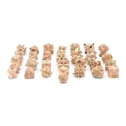 Набор 3D из 36-головоломки дерево Размеры элементов 5.7-10 см Сумка для хранения 300х250х25 мм Вес: 2.8 кг