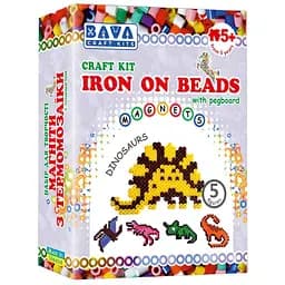 Набор для творчества Умняшка Магниты из термомозаики Динозавры (ТМ-001) TM-001