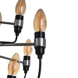 Люстра підвісна Brille кована павук E14 60W BK (BL-028S/18) - мініатюра 7