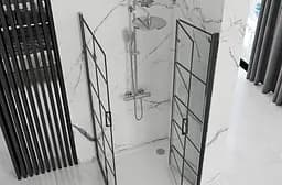 Душова кабіна Rea Molier 2 90x90 black REA-K8538 + REA-K8538, Чорний матовий, Універсальна, прозрачний, Чорний матовий - мініатюра 3