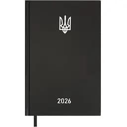 Щоденник датований Buromax Airy 2026 A5 бумвініл чорний (BM.21165-01)