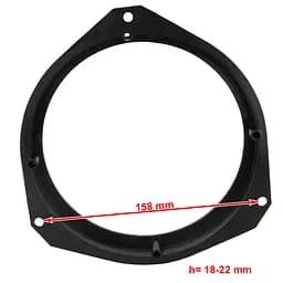 Проставки під динаміки 165 мм / 6.5" Carav 14-033 для автомобілів Alfa Romeo, Dacia, Fiat, Nissan, Opel - мініатюра 3