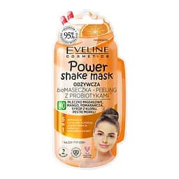 Бioмаска-пілінг Eveline Рower Shake Mmask, живильна, з пробіотиками, 10 мл