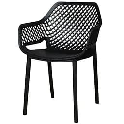 Стілець садовий пластиковий Bica Aria графіт (8003723431504)