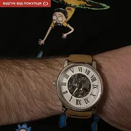 Чоловічий механічний наручний годинник Forsining Vintage Pro - мініатюра 10