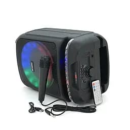 Акустична система Voltronic з підсвічуванням ZQS8139, 15W, вбудований акум 3600mAh, живлення від USB кабелю, Black, Box - мініатюра 6