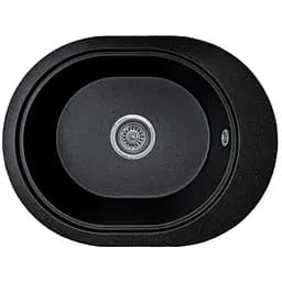 Мийка кухонна Valetti 61N гранітна 560х430 мм чорна