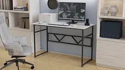 Комп'ютерний стіл Ferrum-decor Райан 75x120x70 чорний ДСП Білий 32мм (FRD-103716) - мініатюра 4