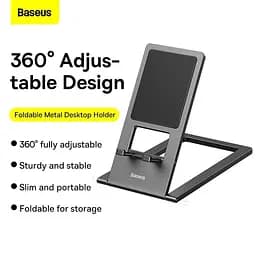 Підставка для телефону Baseus Foldable Metal gray - мініатюра 11