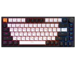 Клавіатура бездротова ігрова механічна GamePro MK-160-B Pro Black-White QLAB Orange Switches Hot-Swap