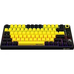 Клавіатура Lorgar KBP7075W Pro Black/Yellow (LRG-KBP7075W-YL-US) [144801] - мініатюра 2