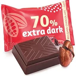 Шоколадні цукерки Cachet Minis Red Extra dark chocolate 70% 185 г  - мініатюра 2