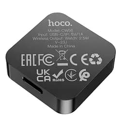 Зарядне бездротове Hoco CW56 SAM smart watch wireless charger чорні - мініатюра 2