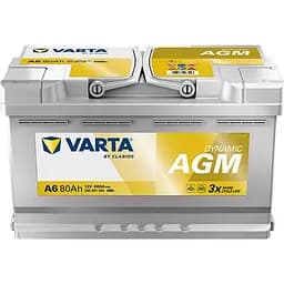 Автомобільний акумулятор VARTA Silver Dynamic AGM F21 6СТ-80Ah АзЕ 800A (EN) 580901080
