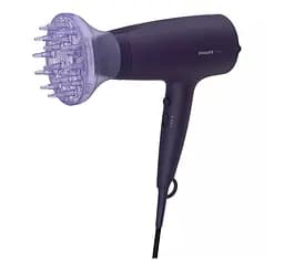 Фен для волосся Philips 3000 series, чорний з блакитним (BHD360/20) - мініатюра 2