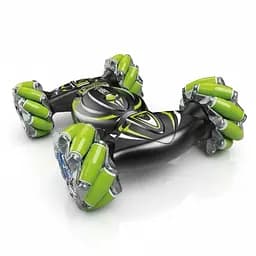 Радіокерована трюкова машина RQ 3034, акумулятор 3.7V, пульт 2.4G, світло, музика, обертання на 360°, режим демонстрації, Чорна