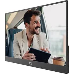 TFT 15.6" AOC 16T20E2, IPS, HDMI, USB- C, колонки, чорний - мініатюра 3