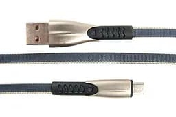Кабель Dengos USB - microUSB (M/M) 0.25 м Grey (PLS-M-SHRT-PLSK-GREY) - мініатюра 2