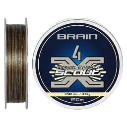 Шнур Brain Scout 4X 150 м (ca мo) 0.148 мм 8.6 кг