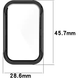 Чохол-накладка DK CDK Пластик Gloss Glass Full Cover для Xiaomi Mi Band 8 Active (015558) (black) - мініатюра 4