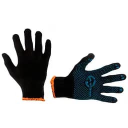 Рукавички захисні Intertool 70/30 з точкою 55г чорні 10" (в упаковці 12 шт.)