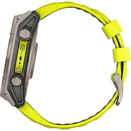 Смарт-годинник Garmin Fenix 8 Solar Sapphire 51mm Titanium with Amp Yellow/Graphite Silicone Band (010-02907-20) [116854] - мініатюра 4