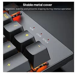 Клавиатура механическая игровая с подсветкой iMICE Model GK-600 USB Wired Type-C, Eng/Укр/Рус, Black - мініатюра 8