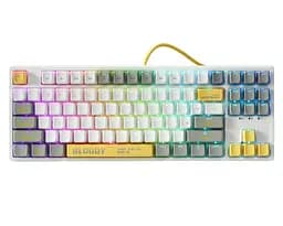 Клавиатура игровая механическая A4Tech S-87 Bloody White, BLMS Red Plus Switch, Eng/Rus/Укр - мініатюра 1