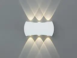 Фасадний LED світильник білий 4 промені 4 Вт