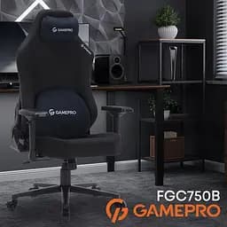 Крісло для геймерів GamePro FGC750B Black - мініатюра 10