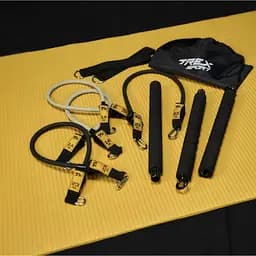 Палиця гімнастична з еспандерами Trex Sport TX-023TS 14-74кг - мініатюра 5