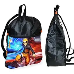 Рюкзак-мешок для обуви,спортивной формы Аниме Наруто Акацуки детская сумка для сменки с расширителем (01207)