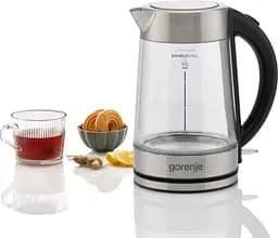 Gorenje Електрочайник 1.7л, 2,200 Вт, strix контроль, скло, нерж - мініатюра 6