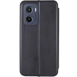 Шкіряний чохол-книжка Classy для Motorola Moto G05 / E15 Чорний - мініатюра 2
