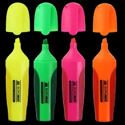 Набір маркерів Buromax Neon з гумовими вставками 4 шт. (BM.8904-84) - мініатюра 2