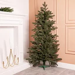 Лита штучна ялинка зелена 150 см на пластиковій підставці Lugi SOK-M-D-5