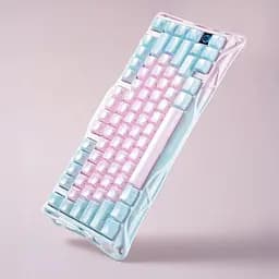 Клавіатура GravaStar Mercury K1 Lite 80keys BSUN Grey BT/WL/USB Lumen Rose (GSK1LITE_PM_PNK) - мініатюра 14