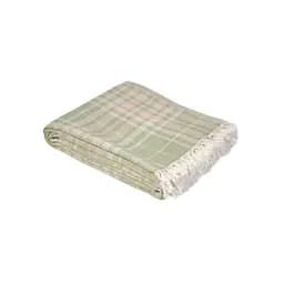 Покрывало Lotus Home - Checked Caledonia мятный 190x225